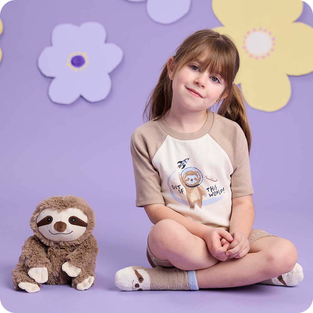 Alternative view of Sloth Shorties Pajamas