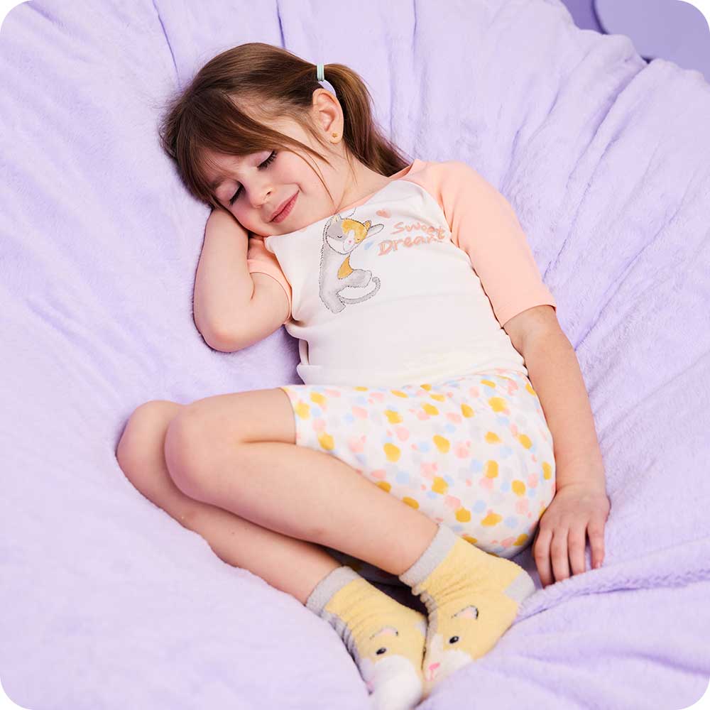 Alternative view of Calico Cat Shorties Pajamas