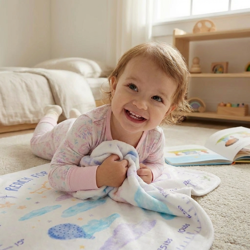 Alternative view of Baby Milestone Blanket Warmies