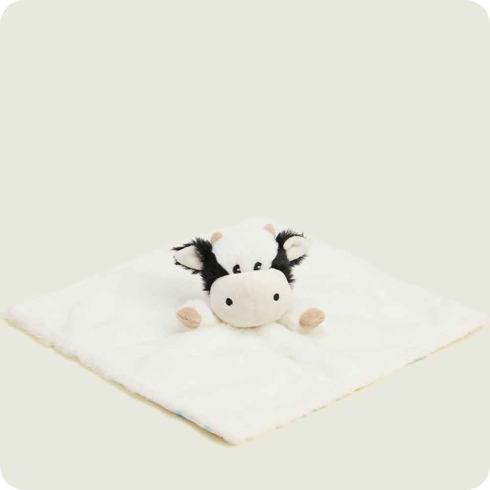 Black and White Cow Lovey Blanket Warmies - Image 4