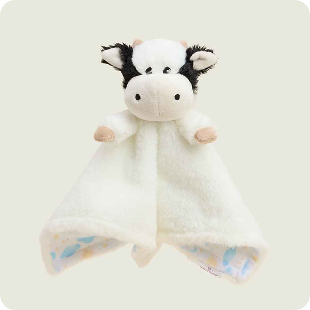 Black and White Cow Lovey Blanket Warmies