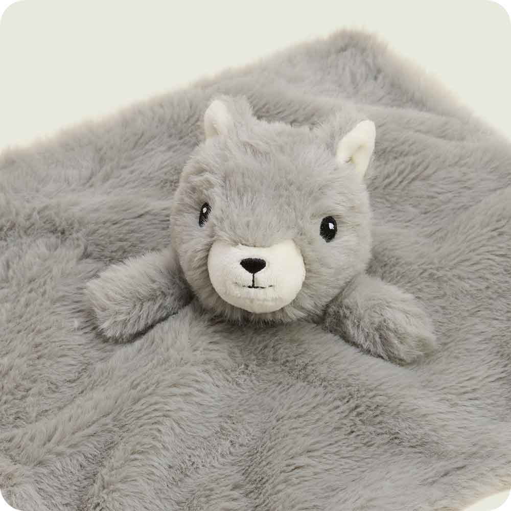 Gray Squirrel Lovey Blanket Warmies - Image 3