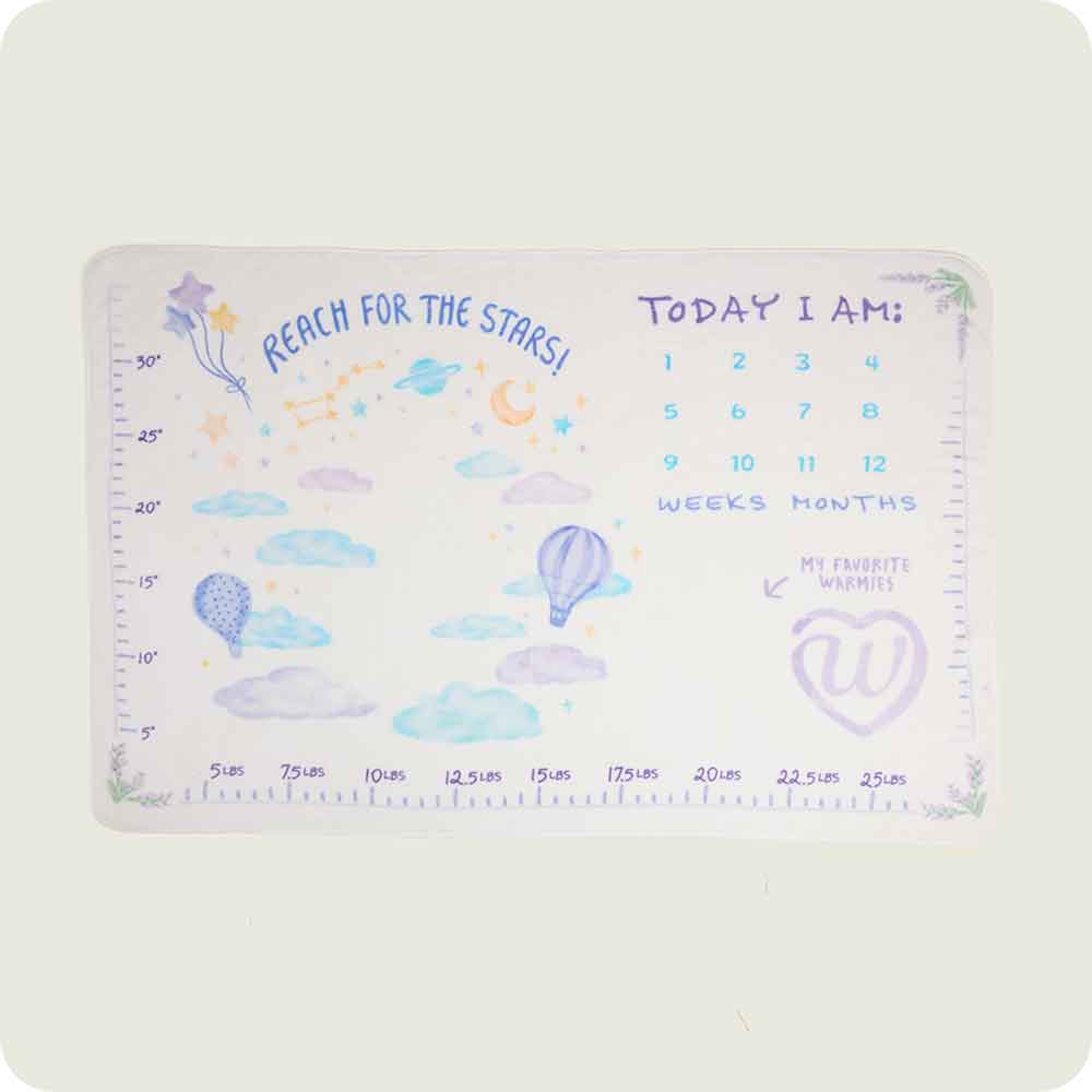Baby Milestone Blanket Warmies