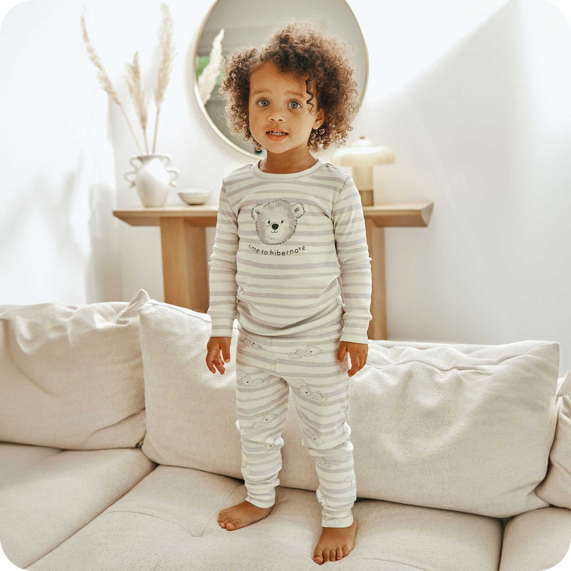 Alternative view of Marshmallow Bear Long Pajamas