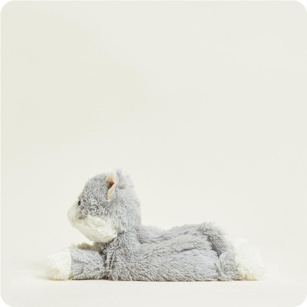Laying Down Gray Cat Warmies - Image 3