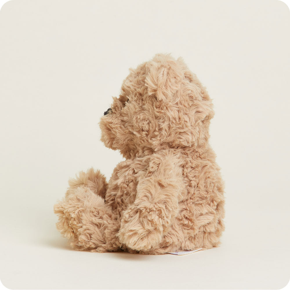 Brown Curly Bear Warmies Junior - Image 4