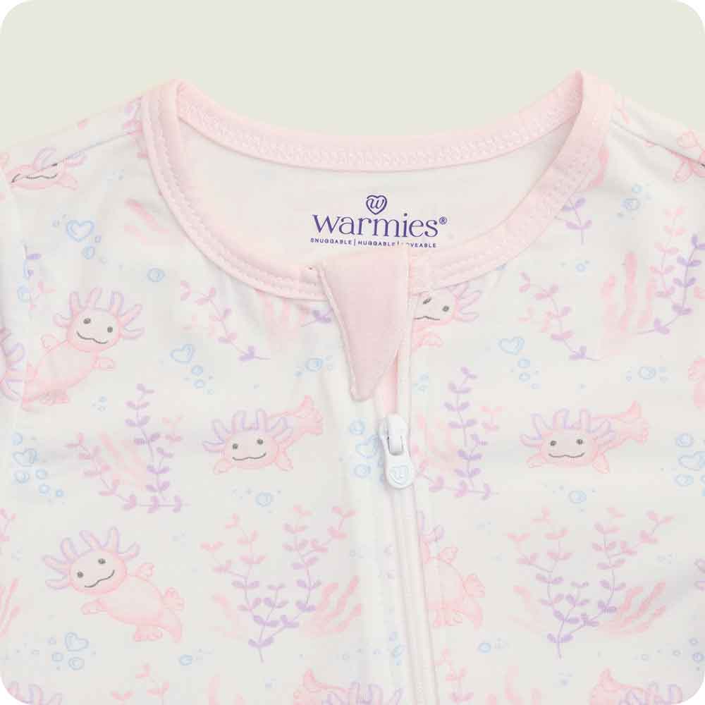 Pink Axolotl Footie Pajamas - Image 4