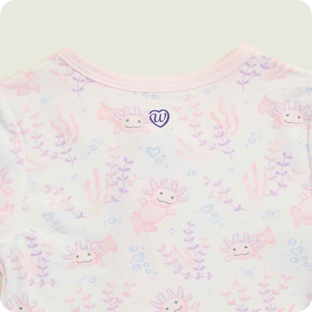 Pink Axolotl Footie Pajamas - Image 6