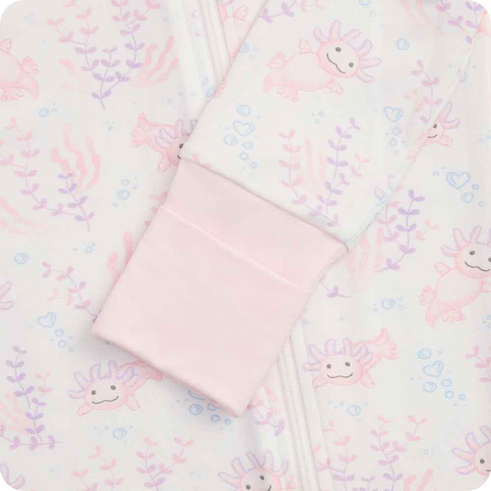 Pink Axolotl Footie Pajamas - Image 3
