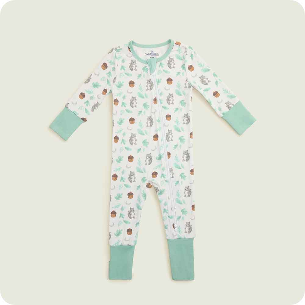 Gray Squirrel Footie Pajamas