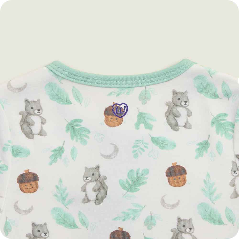 Gray Squirrel Footie Pajamas - Image 4