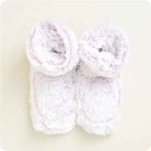 Marshmallow Lavender Boots Warmies