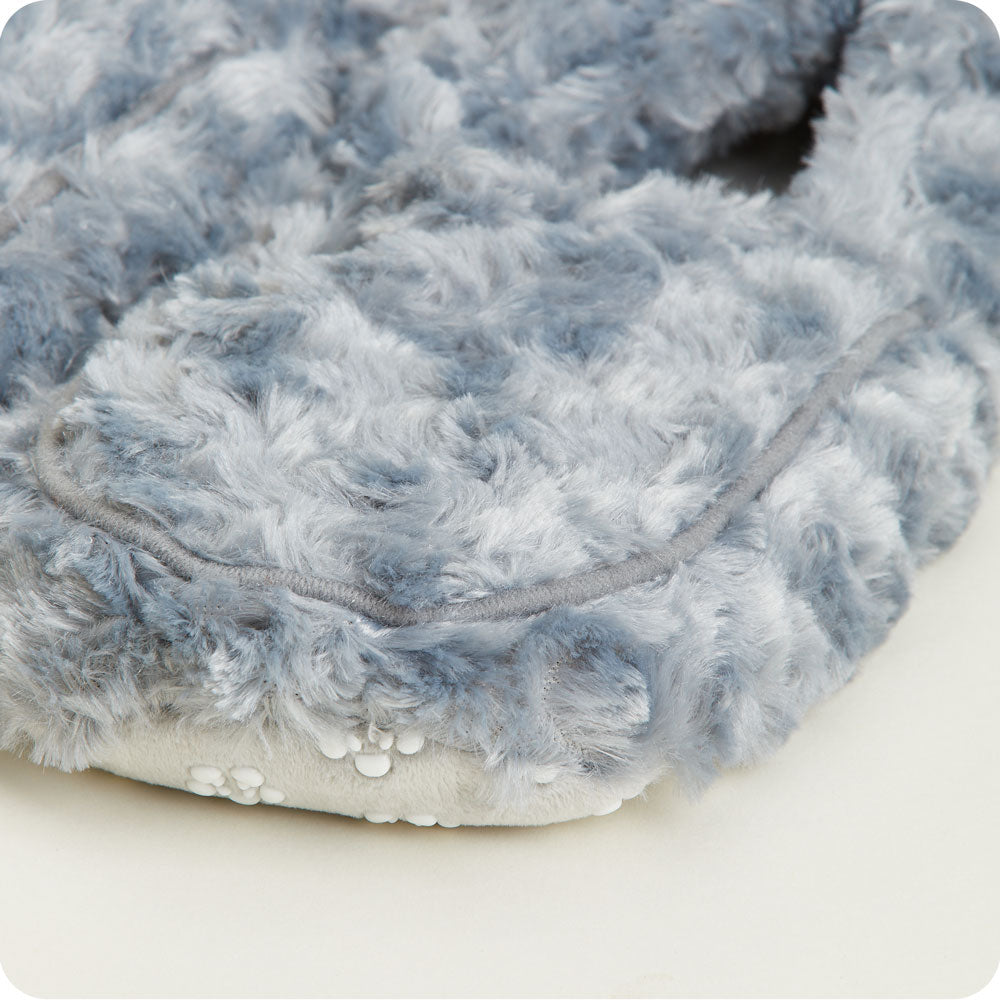 Curly Gray Slippers Warmies - Image 3