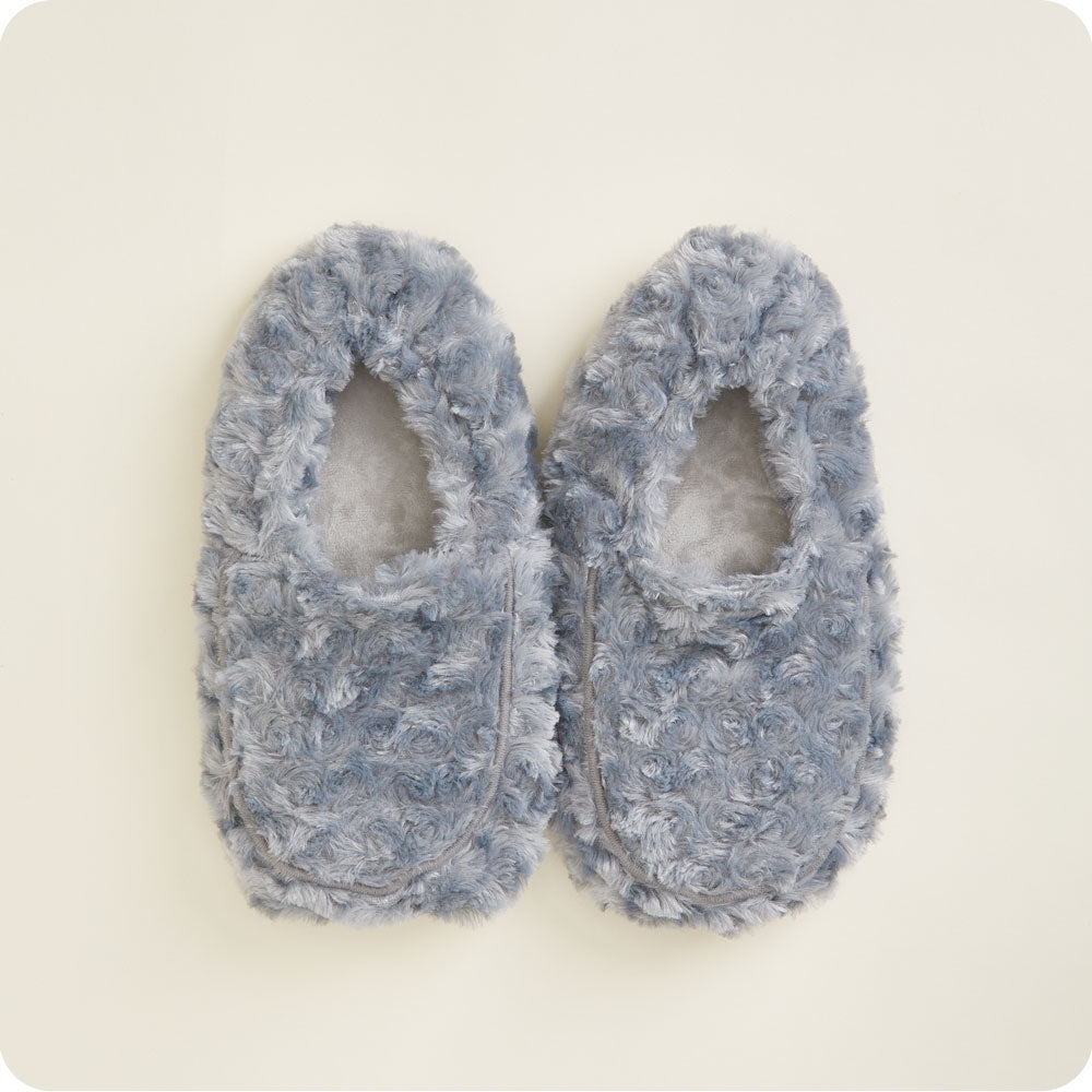 Curly Gray Slippers Warmies