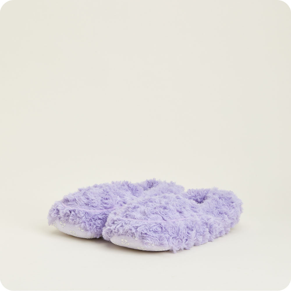Curly Purple Slippers Warmies - Image 4