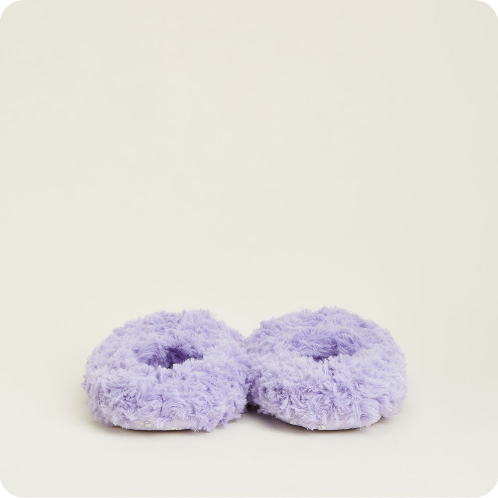 Curly Purple Slippers Warmies - Image 7