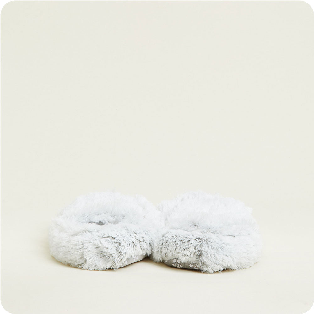 Marshmallow Gray Slippers Warmies - Image 6