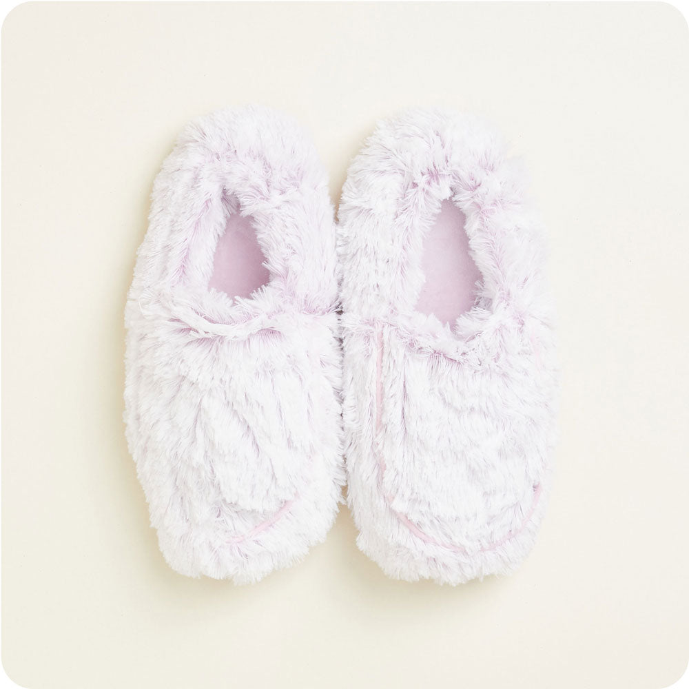 Marshmallow Lavender Slippers Warmies