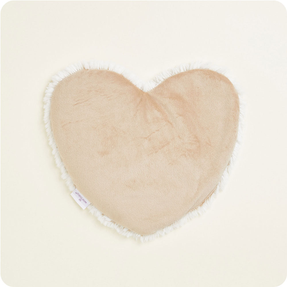 Alternative view of Marshmallow Brown Heart Heat Pad Warmies