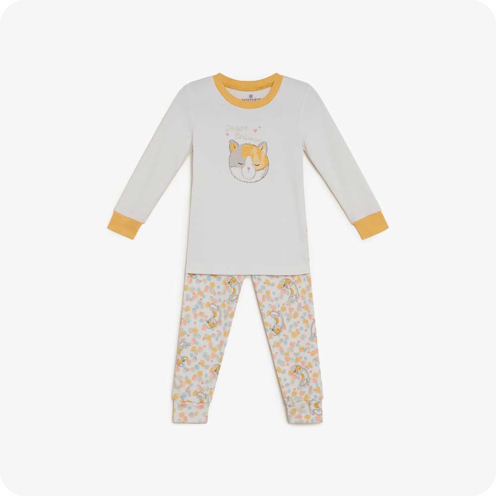 Calico Cat Long Pajamas