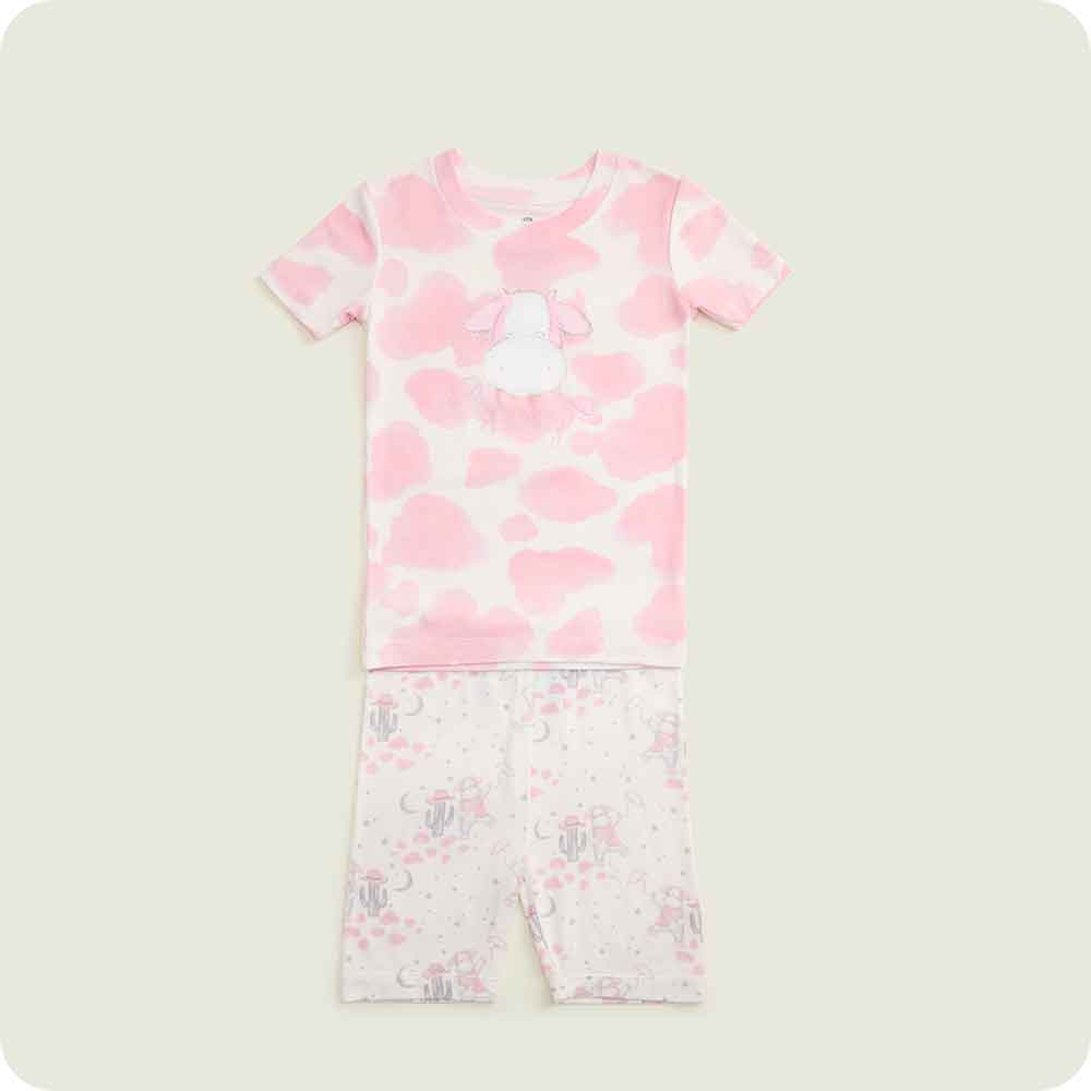 Strawberry Cow Shorties Pajamas