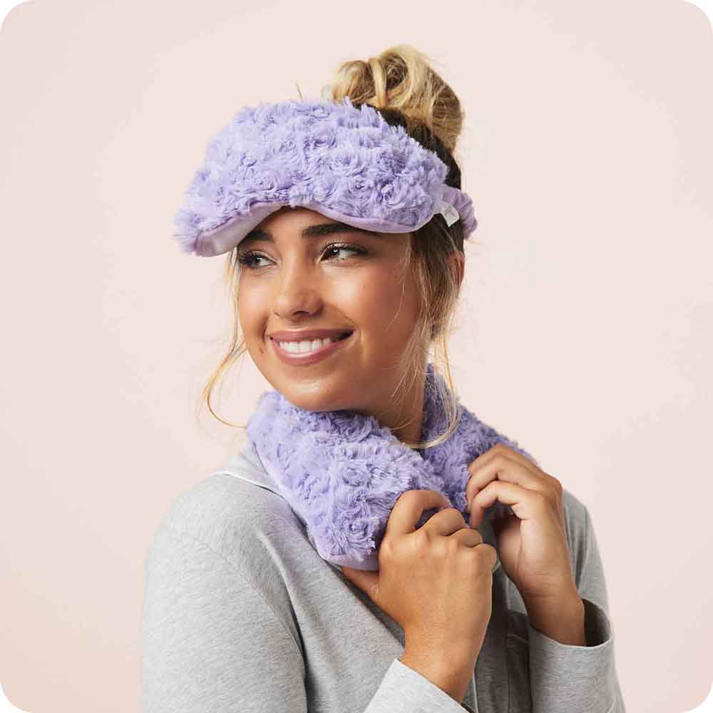 Alternative view of Curly Purple Neck Wrap Warmies