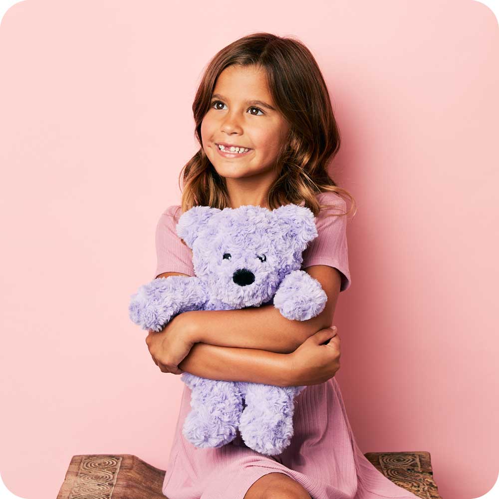 Alternative view of Purple Curly Bear Warmies