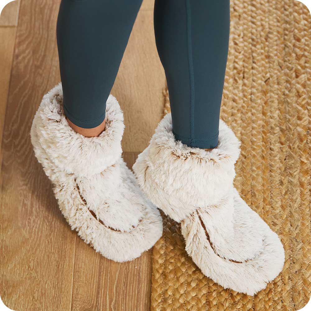 Alternative view of Marshmallow Brown Boots Warmies