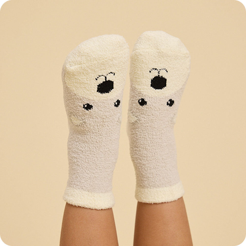 Alternative view of Marshmallow Bear Non-Slip Socks