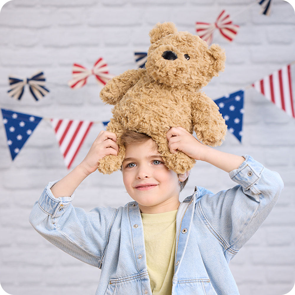 Brown Curly Bear Warmies - Image 3