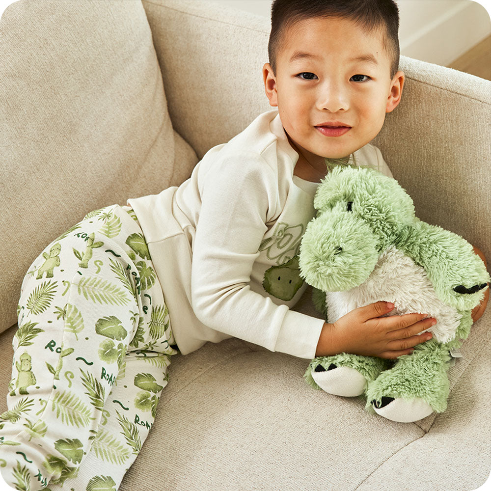 Alternative view of Green Dinosaur Warmies