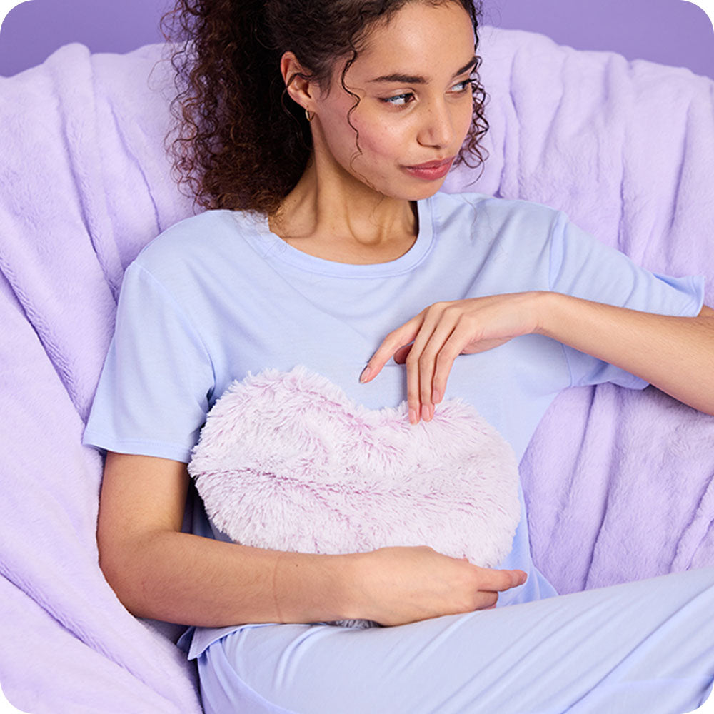 Marshmallow Lavender Heart Heat Pad Warmies - Image 3
