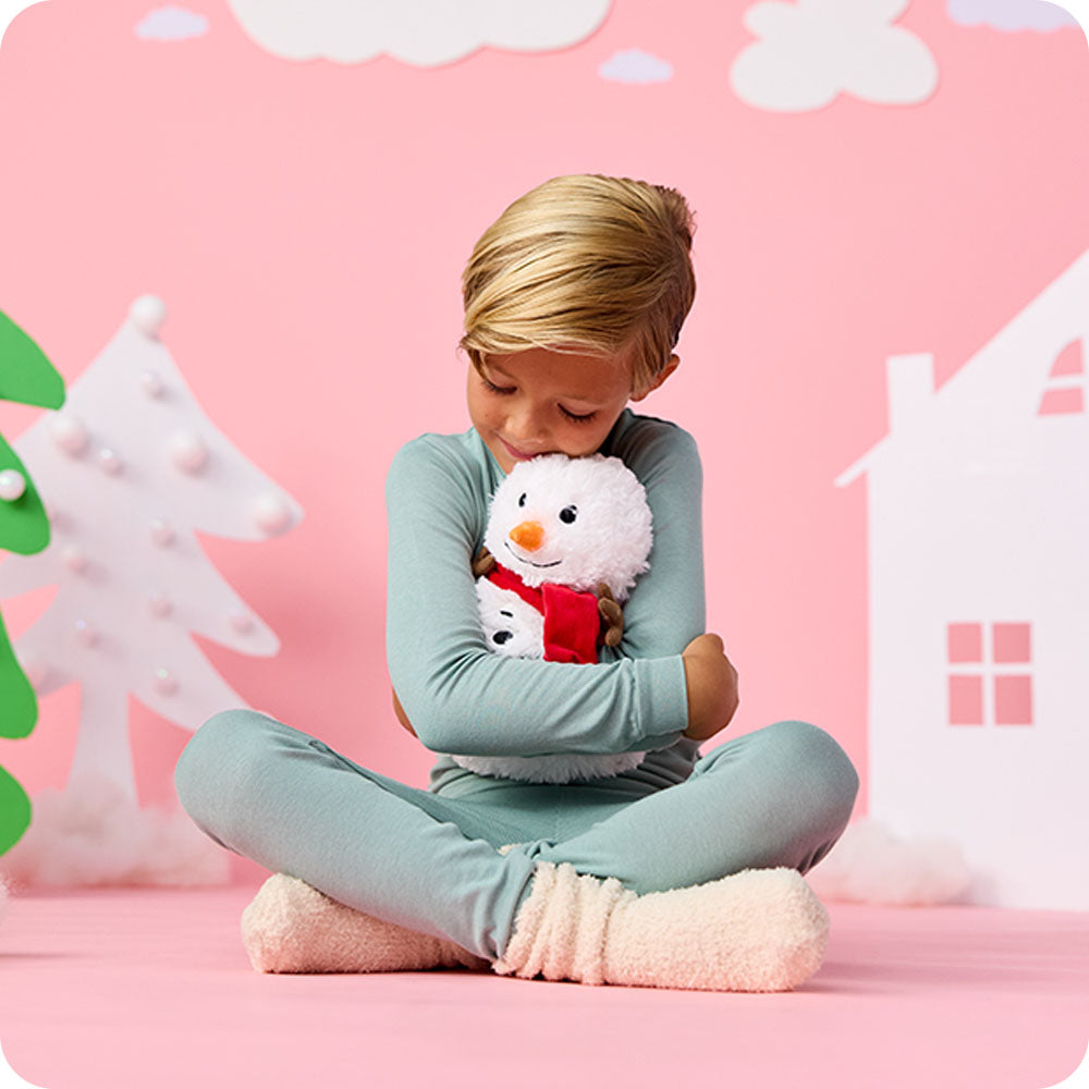 Alternative view of Red Scarf Snowman Warmies